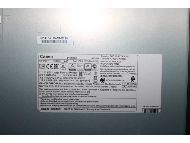 Professionele grootformaat fotoprinter canon image prograf pro-2000. - afbeelding 9 van  9