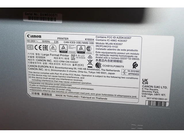 Professionele grootformaat fotoprinter canon image prograf pro-2100. - afbeelding 8 van  8