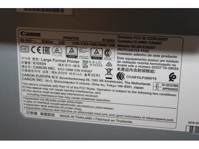 Professionele grootformaat fotoprinter canon image prograf pro-2100. - afbeelding 5 van  5