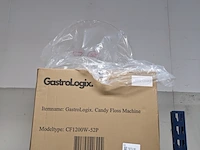 Professionele horeca suikerspinmachine | incl. spatscherm cover | ø 52cm | nl handleiding gastrologix., roze - afbeelding 8 van  8