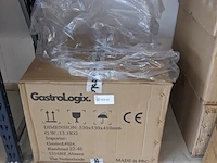 Professionele horeca suikerspinmachine | incl. spatscherm cover | ø 52cm | nl handleiding gastrologix., roze - afbeelding 7 van  7