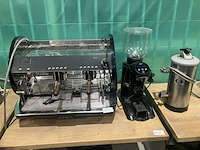 Professionele koffiemachine met koffiemolen, expobar, carat, zzart - afbeelding 1 van  17