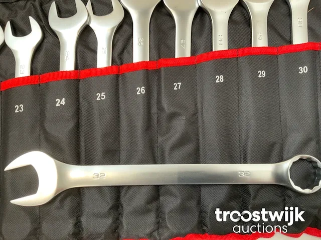 Professionele steek en ringsleutelset - afbeelding 5 van  6