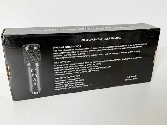 Professionele studio microfoon. zelf muziek maken. - afbeelding 3 van  5