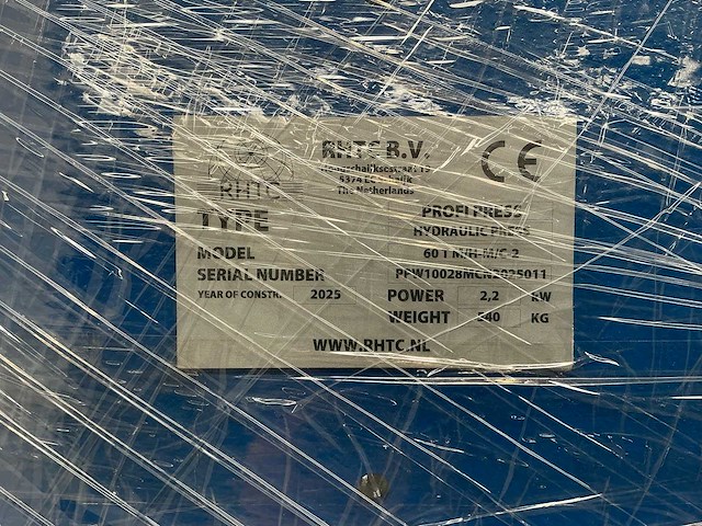Profi press - 60t m/h-m/c-2 - hydraulic press - 2025 - afbeelding 5 van  5