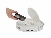 Proficare pc-bsr 3042 robotstofzuiger met roterende zijborstels 3 reinigingsprogramma's met accessoires 1500 mah wit - afbeelding 2 van  6