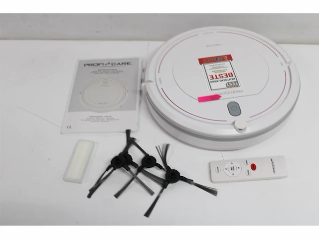 Proficare pc-bsr 3042 robotstofzuiger met roterende zijborstels 3 reinigingsprogramma's met accessoires 1500 mah wit - afbeelding 5 van  6