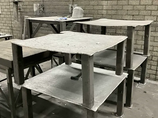 Profielstaal werktafels / lastafels (18x) - afbeelding 2 van  18