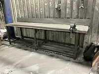 Profielstaal werktafels / lastafels (2x) - afbeelding 1 van  2