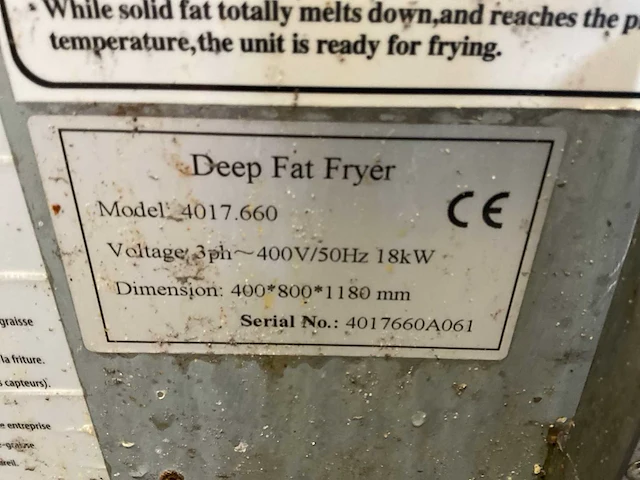 Profinox 4017 660 elektrische friteuse computer | full pot - afbeelding 9 van  16