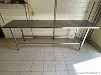Profinox werkbank, rvs - 60x80x250cm - afbeelding 1 van  3