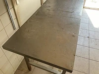 Profinox werkbank, rvs - 60x80x250cm - afbeelding 2 van  3