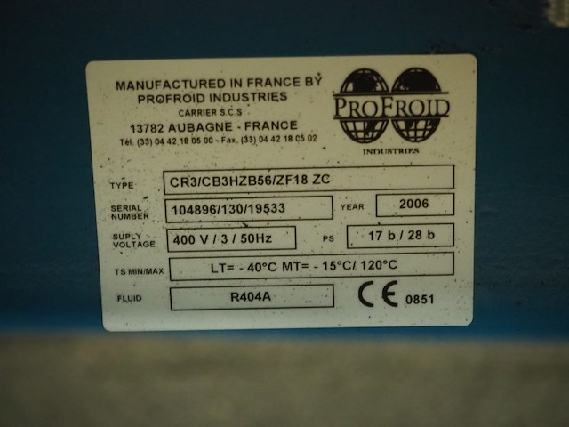 Profroid / copeland scroll - afbeelding 8 van  8