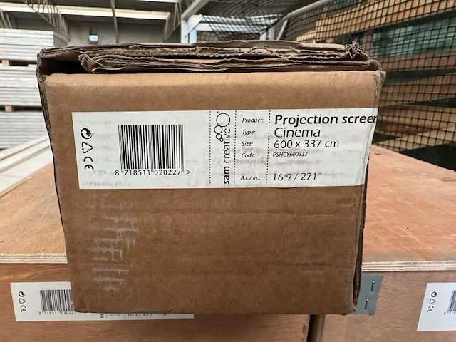 Projectiescherm cinema 4k|uhd 600x337 16:9 271" sam creative, pshcy600337 - afbeelding 4 van  4