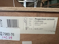 Projectiescherm cinema 4k|uhd 600x337 16:9 271" sam creative, pshcy600337 - afbeelding 5 van  5