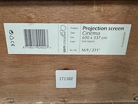 Projectiescherm cinema 4k|uhd 600x337 16:9 271" sam creative, pshcy600337 - afbeelding 3 van  4