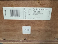 Projectiescherm cinema 4k|uhd 600x337 16:9 271" sam creative, pshcy600337 - afbeelding 4 van  4