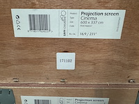Projectiescherm cinema 4k|uhd 600x337 16:9 271" sam creative, pshcy600337 - afbeelding 3 van  3