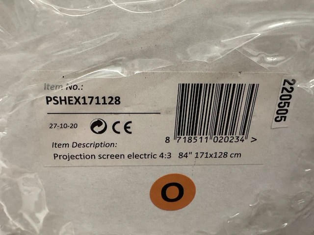 Projectiescherm hd elektrisch 171x128 cm 4:3 84" sam creative, pshex171128 - afbeelding 6 van  6