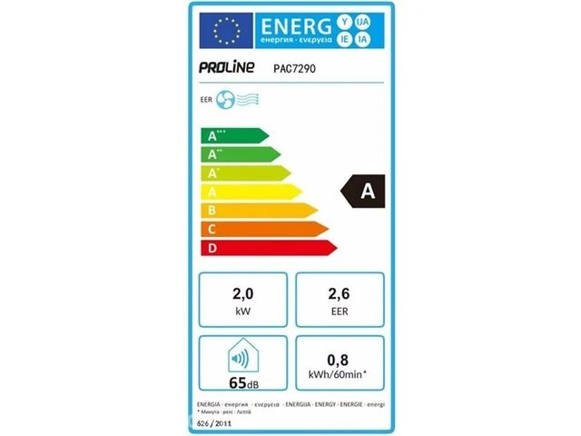 Proline airconditioner pac7290 - mobiele airco - afbeelding 2 van  2