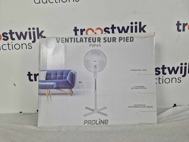 Proline pvp40 - statiefventilator - wit - afbeelding 2 van  2