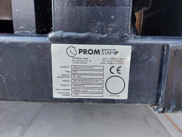 Prom stahl ps 2 dockleveller in prefab betonbak - afbeelding 5 van  8