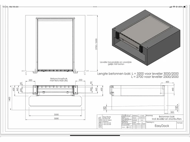 Prom stahl ps 2 dockleveller in prefab betonbak - afbeelding 6 van  8