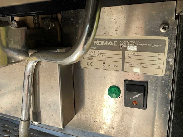 Promac akte moccatronic club me koffie- & espressomachines - afbeelding 7 van  7