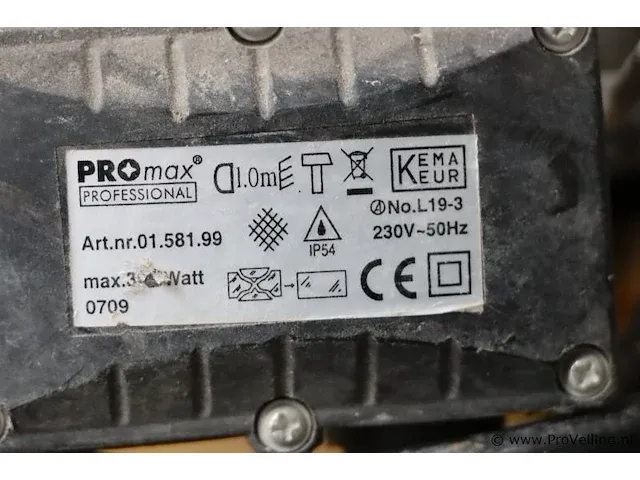 Promax bouwlamp model als-l19 - afbeelding 3 van  3