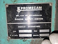 Promecam - gth 425 - guillotineschaar - afbeelding 4 van  12