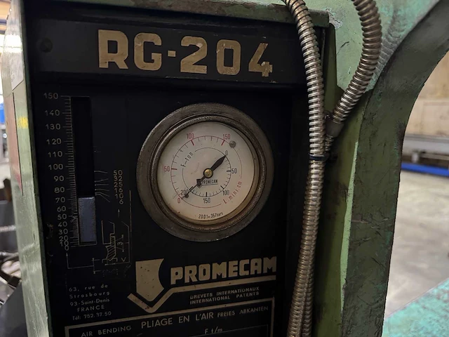 Promecam rg-204 kantbank v.v aanbouw en opspandelen 200 ton - afbeelding 10 van  12