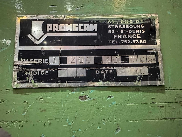 Promecam rg-204 kantbank v.v aanbouw en opspandelen 200 ton - afbeelding 12 van  12
