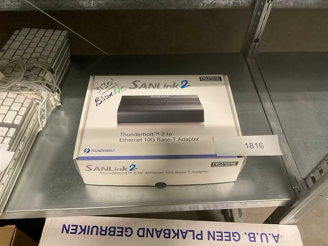 Promise thunderbolt 2 to ethernet 10g base t adapter - afbeelding 1 van  8
