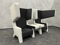 Prooff - design oorfauteuil grijs antraciet - jurgen bey (2x)