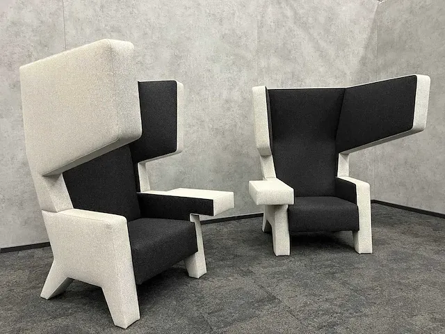 Prooff - design oorfauteuil grijs antraciet - jurgen bey (2x) - afbeelding 18 van  26
