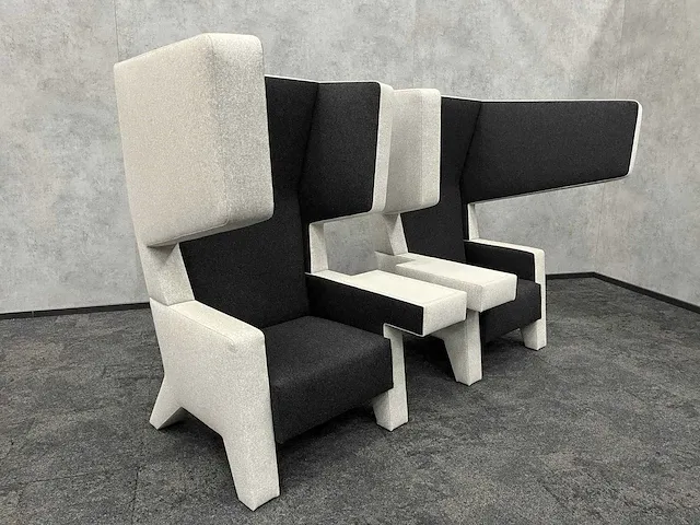 Prooff - design oorfauteuil grijs antraciet - jurgen bey (2x) - afbeelding 19 van  26