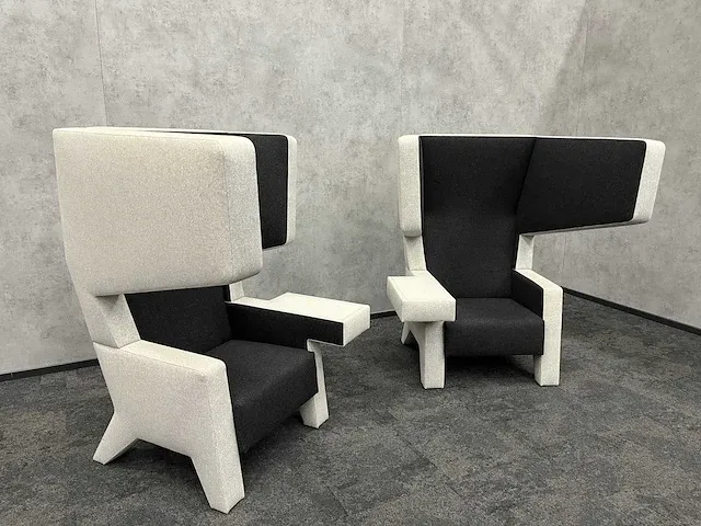 Prooff - design oorfauteuil grijs antraciet - jurgen bey (2x) - afbeelding 12 van  26