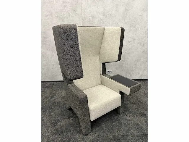 Prooff - design oorfauteuil grijs antraciet - jurgen bey - afbeelding 5 van  16