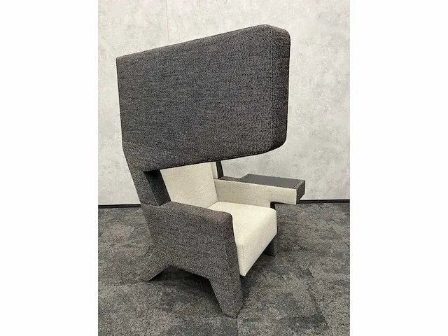 Prooff - design oorfauteuil grijs antraciet - jurgen bey - afbeelding 9 van  16