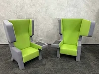 Prooff - design oorfauteuil groen grijs - jurgen bey (2x) - afbeelding 6 van  16