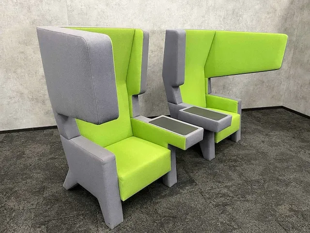 Prooff - design oorfauteuil groen grijs - jurgen bey (2x) - afbeelding 9 van  16