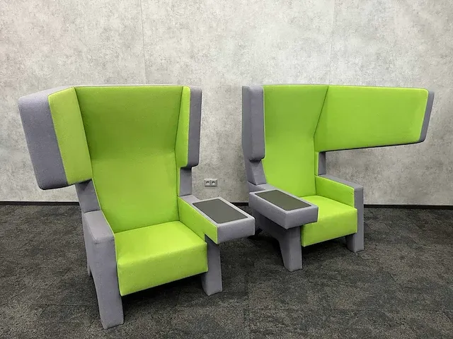 Prooff - design oorfauteuil groen grijs - jurgen bey (2x) - afbeelding 10 van  16