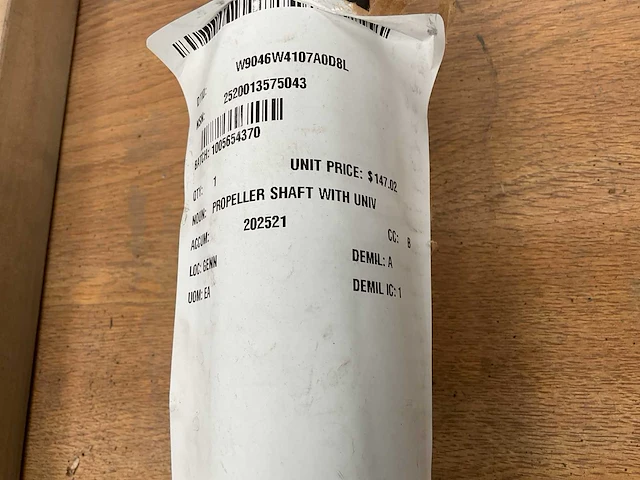 Propeller shaft - afbeelding 3 van  3