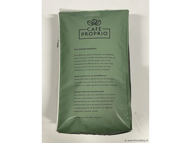 Proprio autentico classico bonenkoffie 100% arabica - 6 verpakkingen á 1kg - afbeelding 4 van  5