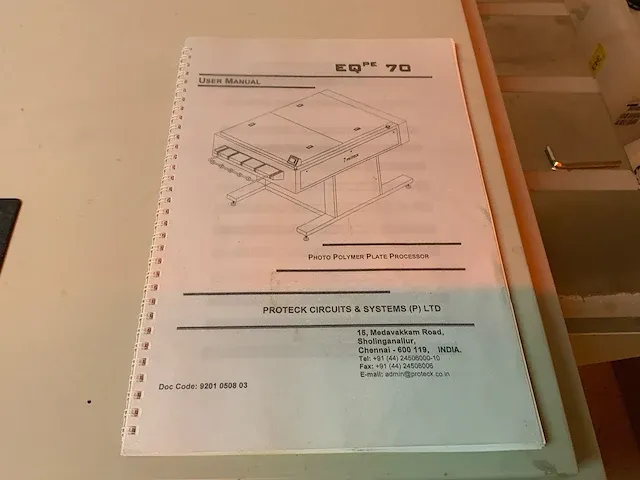 Proteck - eqpe 70 - offsetplaat ontwikkelmachine - afbeelding 5 van  8