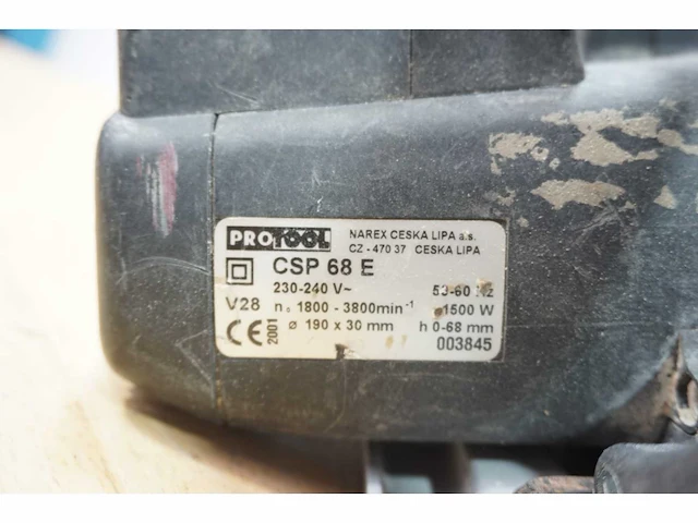 Protool - csp 68 e - cirkelzaagmachine - afbeelding 3 van  5