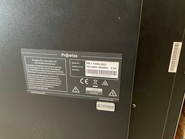 Prowise pro line ultra-hd 84” led multi-touchscreen op elektrische standaard - afbeelding 5 van  10