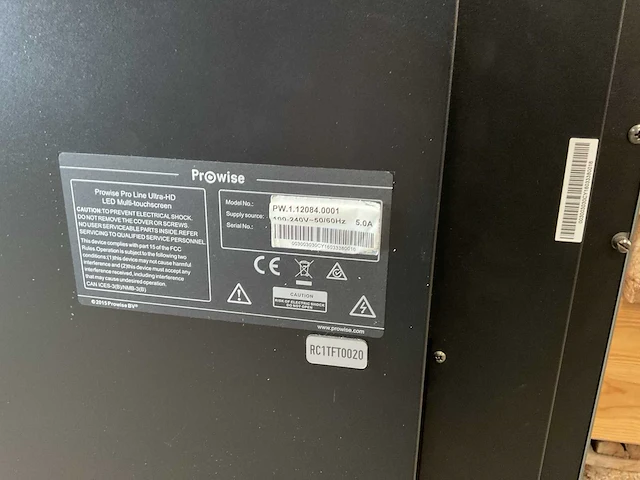 Prowise pro line ultra-hd 84” led multi-touchscreen op elektrische standaard - afbeelding 5 van  10