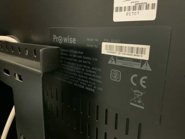 Prowise pw-55v02 touchscreen monitor - afbeelding 8 van  10