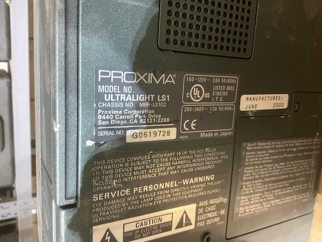 Proxima ls1 ultralight projector - afbeelding 6 van  6